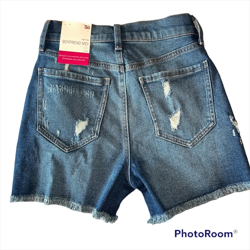 SO Highrise Boyfriend MIDI Shorts - Picture 2 of 7